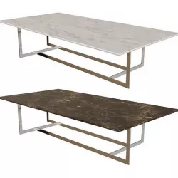 Londra Rectangular Side Table 3D model