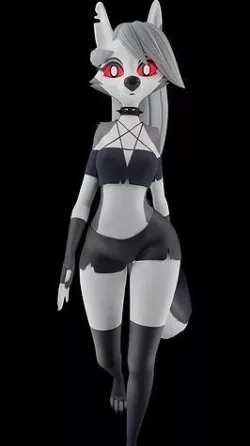 Loona Helluvaboss Sexy model Rig Ready for animation expression 3D model
