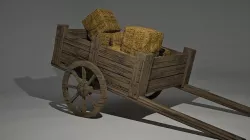 Low Poly Cart Low-poly 3D model