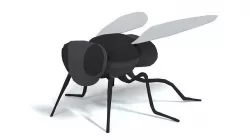 Low Poly Cartoon Fly  Low-poly 3D model