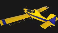 Low Poly PBR Crop Duster Low-poly 3D model