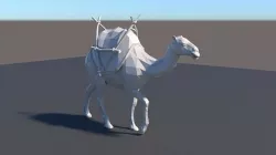 lowpoly  camel 3D model