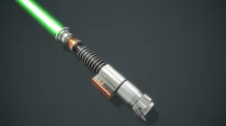 Luke Skywalker lightsaber Low-poly 3D model