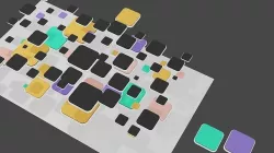 Many cubes 3D model