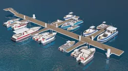 Marina for boats 3D model