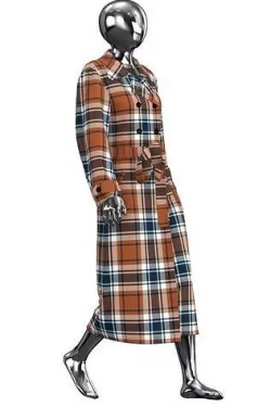 Men  Fashion Men  Clothing Men   Coat Windbreaker Plaid Coat 3D model