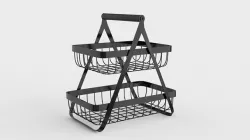 Metal Countertop Basket 3D model