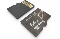 Micro SD Card M15 Low-poly 3D model