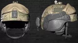 MILITARY Game Ready LSZH Low Cut helmet Low-poly Low-poly 3D model