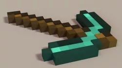 Minecraft Pickaxe 3D model