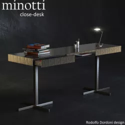 minotti close desk Low-poly 3D model