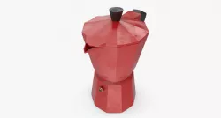 mocha pot 3D model