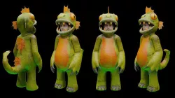 MONSTER MASCOT CHARACTER 3D model