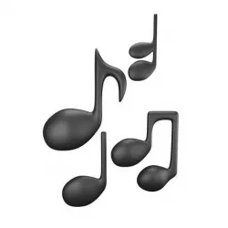 Music Notes Low-poly 3D model