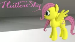 My Little Pony FlutterShy 3D Model Low-poly 3D model