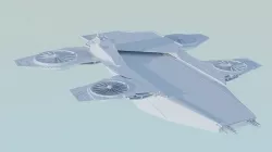 NAVE HELIPUERTO  3D model