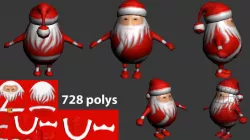 Noel Character Pack Low-poly 3D model