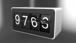 number counter 3D model