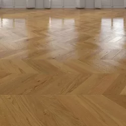 Oak Chevron floor 2 3D model