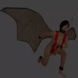 One Horn Demon Lady 3D model