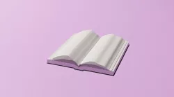 Open book Low-poly 3D model