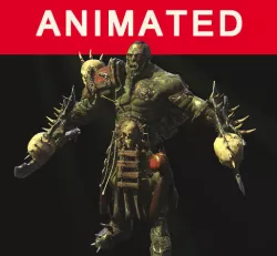 Ork Berserker Low-poly 3D model