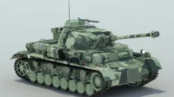 Panzer IV Tank Ausf G 3D model
