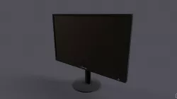PC - Monitor Low-poly 3D model
