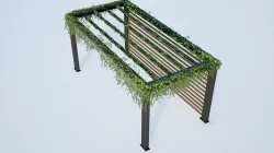 PERGOLA WITH CREEPER 3D model