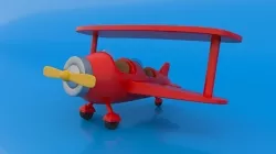 plane toy 3D model