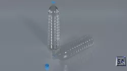 Plastic Water Bottle Low-poly 3D model