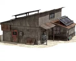 Post Apocalyptic house 3D model
