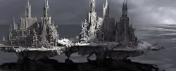 rising  mountain city of the gods 3D model