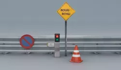 RoughRoad Shield and Crash Barrier 3D model