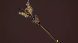 Rune mace Low-poly 3D model