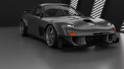 Rx7 FD custom bodykit Low-poly 3D model