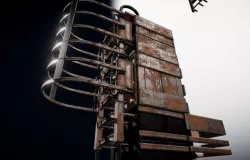 Sci-Fi Ladder Collection Rusty Version  Low-poly 3D model