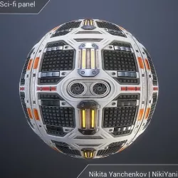 Sci-fi panel Texture