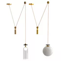 Shape Up Pendant - Globe Cylinder 3D model