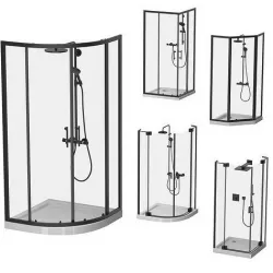 Shower enclosures Cezares set 2 3D model