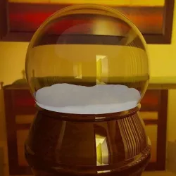Snow globe Principled Materials 3D model