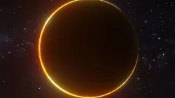 Solar eclipse 3D model