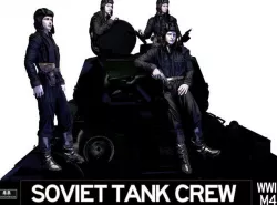Soviet Tank Crew WWII 3D model