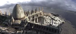Star wars influenced Druid City Kit bash 3D model
