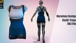 Steampunk couture 3D model