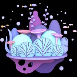 stylized nature 3D model