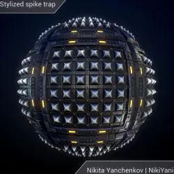 Stylized spike trap Texture