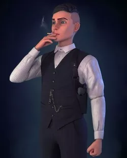 Stylized Thomas Shelby 3D model