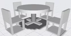Table 2 Low-poly 3D model