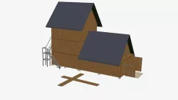 The barn  3D model